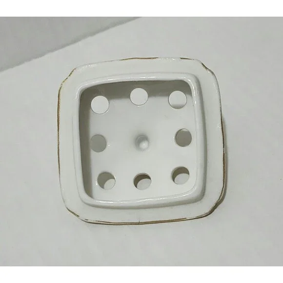 Antique or Vintage Nippon Small Porcelain Potpourri Jar with Lid Sailboat Scene - Picture 8 of 9